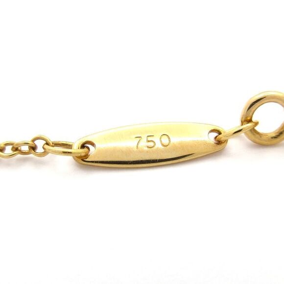 Tiffany & Co (tiffany & Co) Necklace Viser Yard 18K Yellow Gold X Diamond 1P - Picture 6 of 8